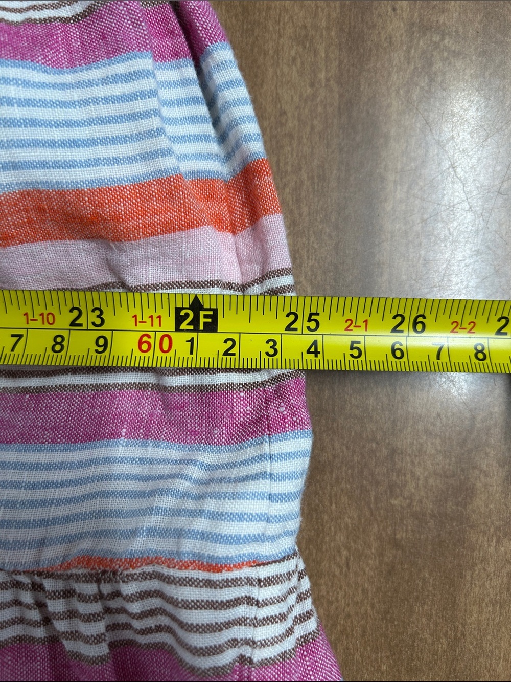 Boden Linen Dress Women 8 Tiered Bell Sleeve Cottagecore Relaxed A-Line Boho
R - Picture 14 of 17